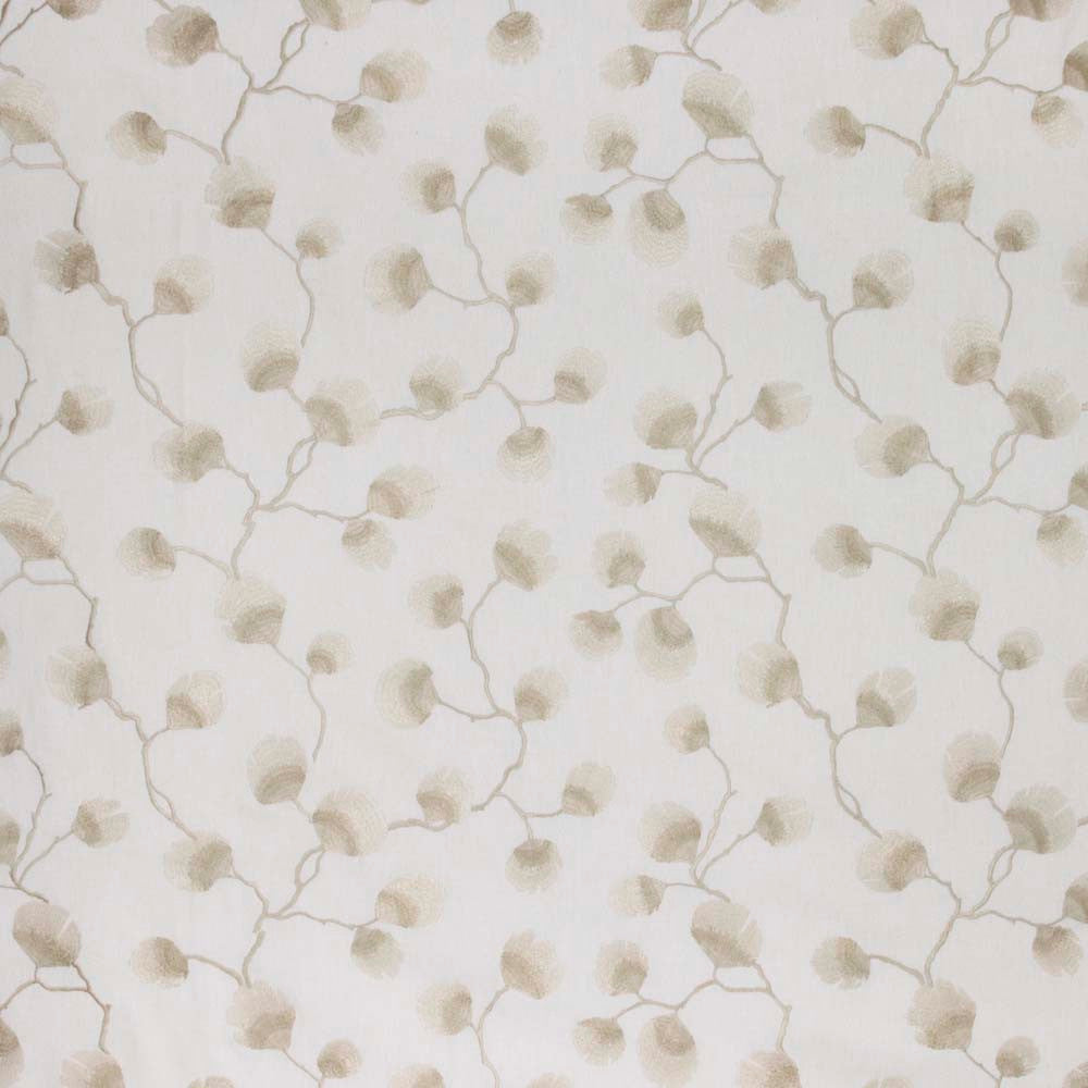 Petal Leaf Alabaster by Carole Fabric Sandalwood 50% Polyester, 50% Cotton India N/A Horizontal: 2525 and Vertical: 15375 51 - Fabric Carolina -