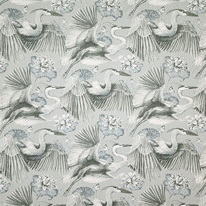 Bird Song Silver by Carole Fabric