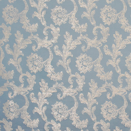 Moment Or Two Delft by Carole Fabric Wellington 100% Polyester CHINA 15,000 Wyzenbeek Double Rubs 17 1/2" V, 9 1/2" H 55"  - Fabric Carolina -