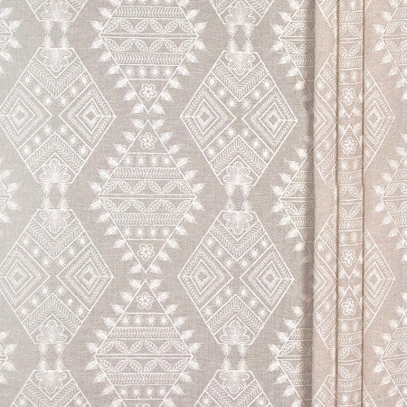 <p>For A Lifetime Natural by Carole Fabric</p><p><strong>Required Minimum Quantity Purchase: 2 yards</strong></p><p>Book: Sheer Delight</p><p>Content: Base: 35% Cotton, 35% Linen, 17% Viscose, 13% Polyester Embr: 50% Cotton, 50% Viscose</p><p>Origin: </p><p>Performance: N/A</p><p>Repeat: 9 1/2" V, 10 7/8" H</p><p>Width: 54*"</p>