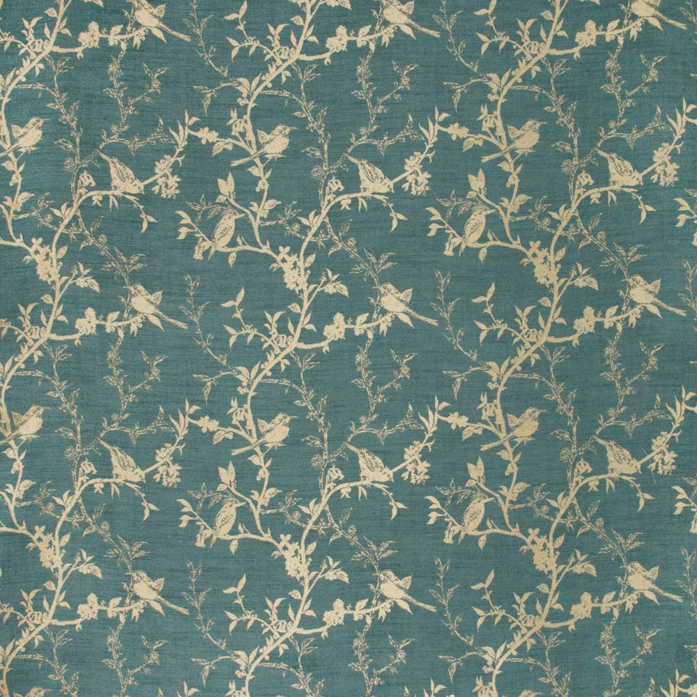 Bird Nest Evergreen by Carole Fabric Emerald Ocean 71% Polyester, 29% Rayon China N/A Horizontal: 145 and Vertical: 165 57 - Fabric Carolina -