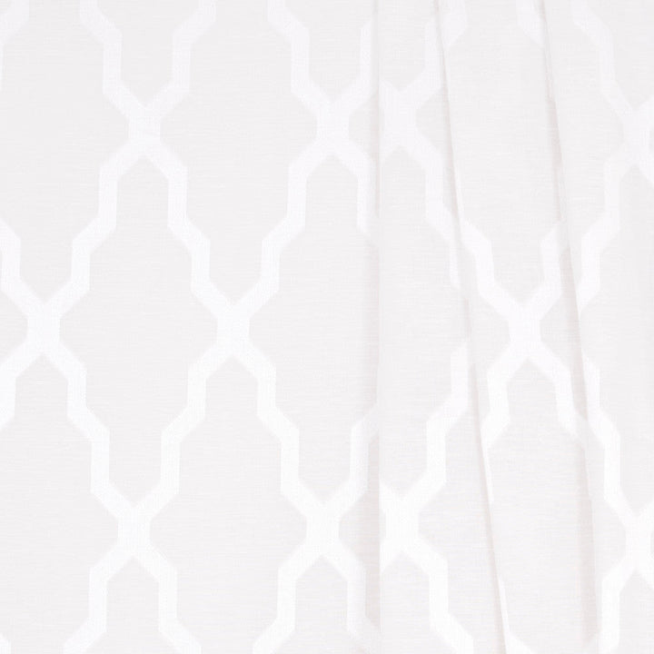 In The Path White by Carole Designer Fabric Sheer Marvel 90% Polyester, 10% Linen CHINA N/A Horizontal: 145 and Vertical: 75 118 - Swanky Fabrics -