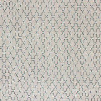 Volley Spa by Carole Fabric Waterfront 32% Viscose, 30% Polyester, 26% Linen, 1 China Passes 60,000 Double Rubs Wyzenbeek </p><p>Repeat: 4" V, 2 1/2" H 53" - Fabric Carolina -
