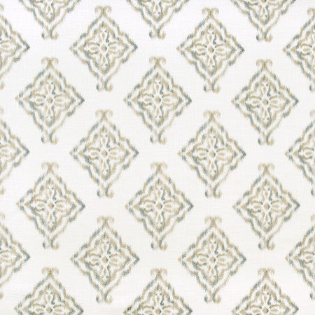 What We Love Biscotti by Carole Fabric SILVER FOX 55% Linen, 45% Rayon China  12 5/8" V, 13" H 51"  - Fabric Carolina -