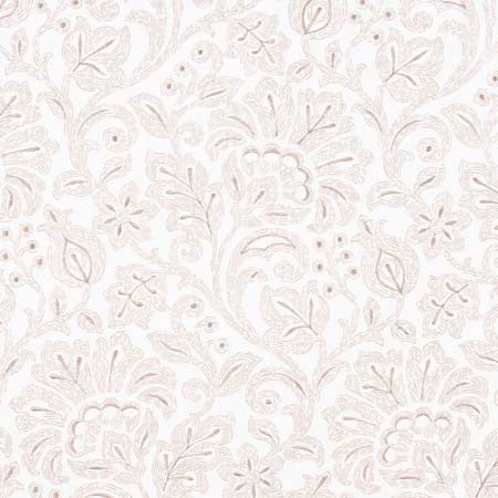 Few Words Natural by Carole Designer Fabric Pink Jade 100% Cotton India N/A </p><p>Repeat: 24 1/2" V, 14 1/2" H 54" - Swanky Fabrics -