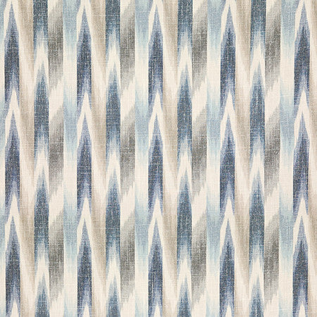 Gung Ho Bluebird by Carole Designer Fabric Hidden Treasure 36% Polyester, 26% Cotton, 22% Viscose, 16% Linen China 13 3/4" V, 9 1/8" H 55" - Swanky Fabrics -