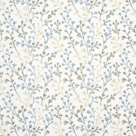 Promise You Evergreen by Carole Fabric Wallflower Base: 72% Poly, 28% Cotton. Embr 100% Poly INDIA 30,000 Wyzenbeek Double Rubs 9 1/4" V, 13 1/2" H 53.5"  - Fabric Carolina -