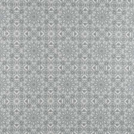 Hidden Sun Mineral Blue by Carole Designer Fabric Well-Traveled 100% Cotton Pakistan 30,000 Wyzenbeek Double Rubs 6 3/4" V, 6 3/4" H 54" - Swanky Fabrics -