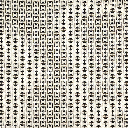 Breakthrough Black by Carole Fabric Hidden Treasure Base: 52% Cotton, 48% Poly Embr: 79% Cotton, 21% Viscose India  2 3/8" V, 4 1/2" H 53"  - Fabric Carolina -