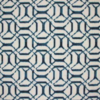 Partition Denim by Carole Fabric Ocean Blue 100% Cotton, Stain Repellent India Passes 15,000 Double Rubs Wyzenbeek Horizontal: 13 1/2" and Vertical: 25 1/4" V 55" - Fabric Carolina -