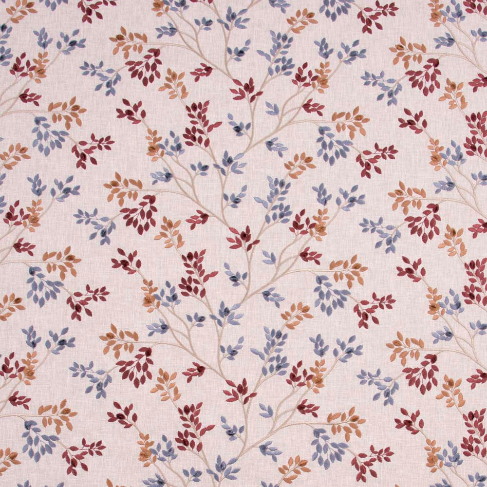 Feet Above Vineyard by Carole Fabric Red Sea 52% Cotton, 48% Polyester India 20,000 Wyzenbeek Double Rubs Horizontal: 17.25 and Vertical: 9.125 51.75 - Fabric Carolina -
