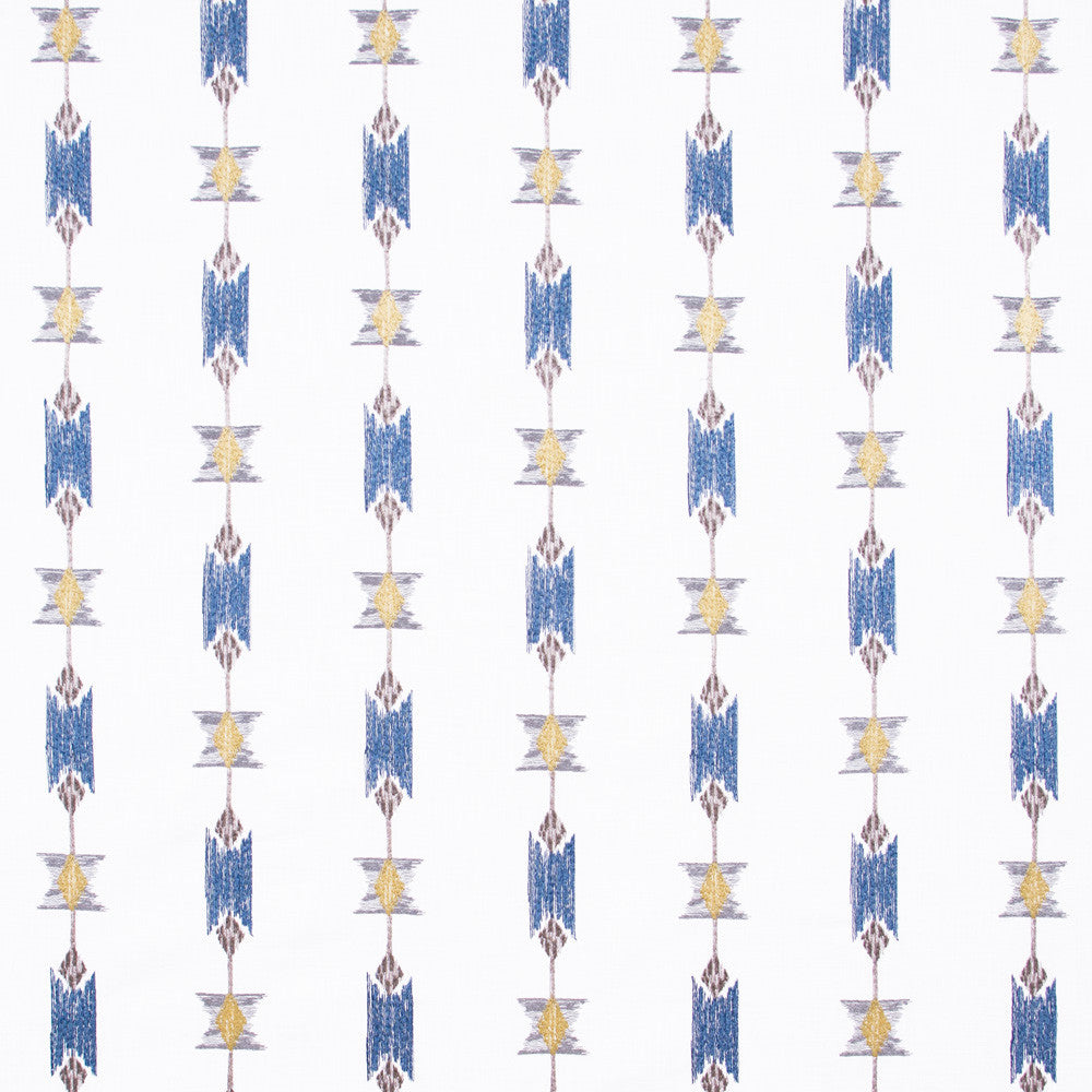 On Your Mark Marine by Carole Fabric Bluebird 100% Cotton India N/A Horizontal: 8.625 and Vertical: 7.625 50 - Fabric Carolina -