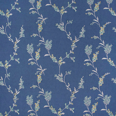 Think Of Me Denim by Carole Fabric Blue Forest 50% Polyester, 50% Cotton India N/A </p><p>Repeat: 15 3/8" V, 16 3/8" H 5075" - Fabric Carolina -