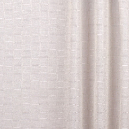 Check This Out Linen by Carole Designer Fabric Sheer Movement 100% Polyester Turkey 1 7/8" V, 2" H 125" - Swanky Fabrics -