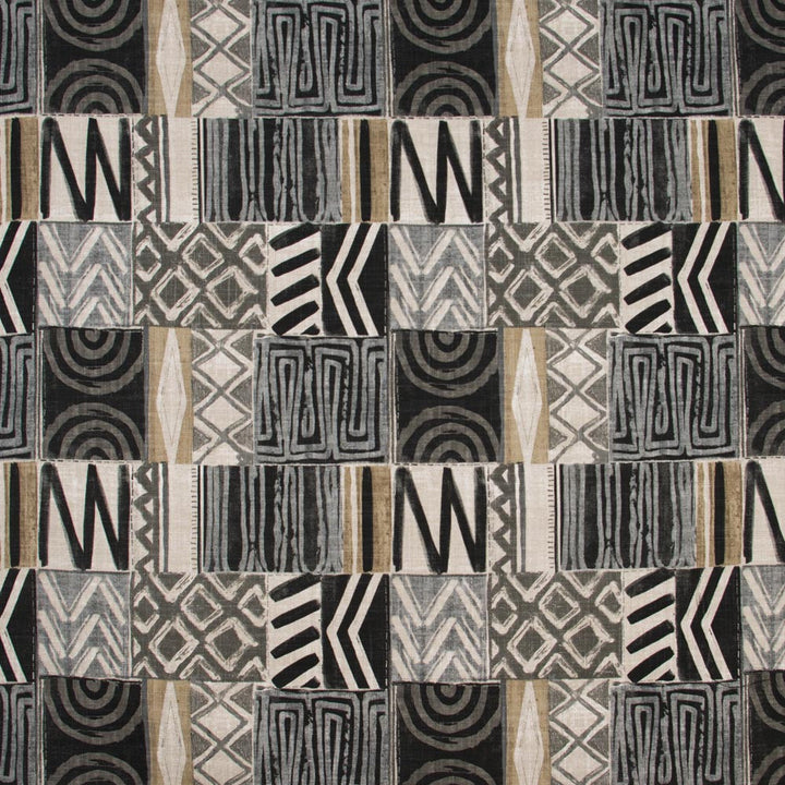 This Is It Stone by Carole Fabric Onyx & Ivory 75% Cotton, 25% Linen- Soil Repellent Pakistan Passes 20,000 Double Rubs Wyzenbeek Horizontal: 18 and Vertical: 18 55 - Fabric Carolina -