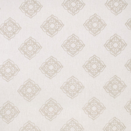 Parlor Games Champagne by Carole Designer Fabric COCONUT CREAM 95% Polyester, 5% Linen China N/A 11 3/4" V, 11 3/4" H 54" - Swanky Fabrics -