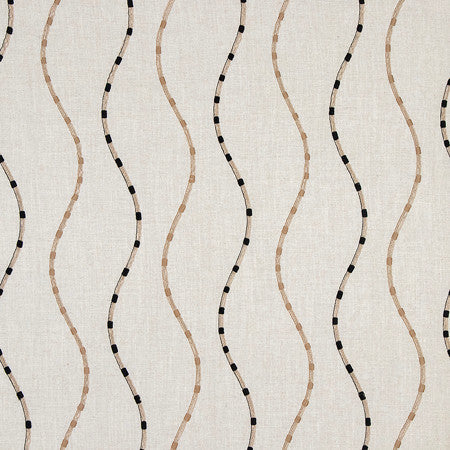 Entertaining Onyx by Carole Designer Fabric Earthbound Base: 70% Viscose, 30% Linen Embr: 72% Cotton, 28% Polyester N/A 12 3/8" V, 13 1/8" H 51" - Swanky Fabrics -