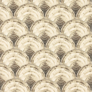 Mosaic Fan Tigers Eye by Carole Fabric
