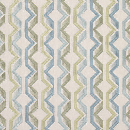 Over The Wall Aquamarine by Carole Fabric Wallflower Base: 72% Poly, 28% Cotton. Embr 100% Poly INDIA 30,000 Wyzenbeek Double Rubs 4 1/2" V, 10 5/8" H 54"  - Fabric Carolina -