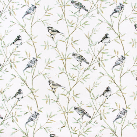 Tip Of A Feather Seagreen by Carole Designer Fabric VIBRANCE 100% Cotton India N/A </p><p>Repeat: 15 3/8" V, 25 1/8" H 51" - Swanky Fabrics -