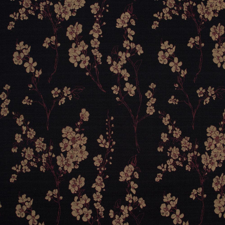 Partly Sunny Autumn by Carole Fabric Onyx & Ivory 53% Polyester, 47% Cotton-Acrylic Backing China Passes 120,000 Double Rubs Wyzenbeek Horizontal: 27 and Vertical: 2825 55 - Fabric Carolina -