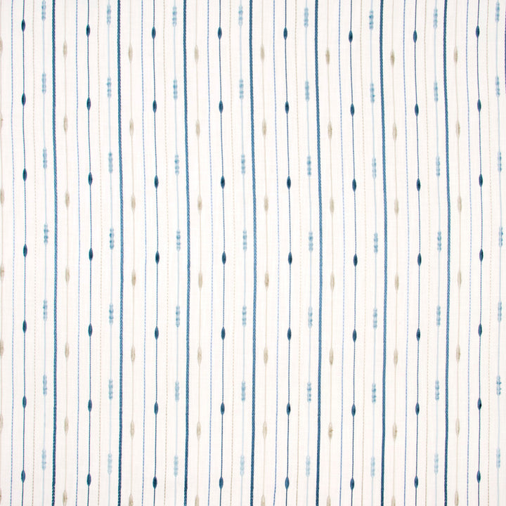 In A Row Bluejay by Carole Fabric Haven 100% Polyester India Passes 30,000 Double Rubs Wyzenbeek Horizontal: 525 and Vertical: 625 52.75 - Fabric Carolina -