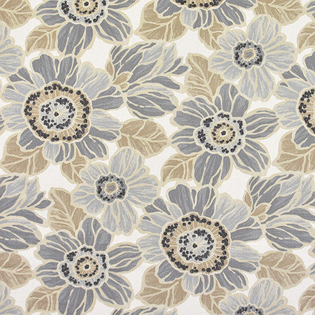 Ground Up Sand by Carole Fabric Moonstone 100% Cotton-Soil Repellent Usa  27" V, 27" H 56.5"  - Fabric Carolina -