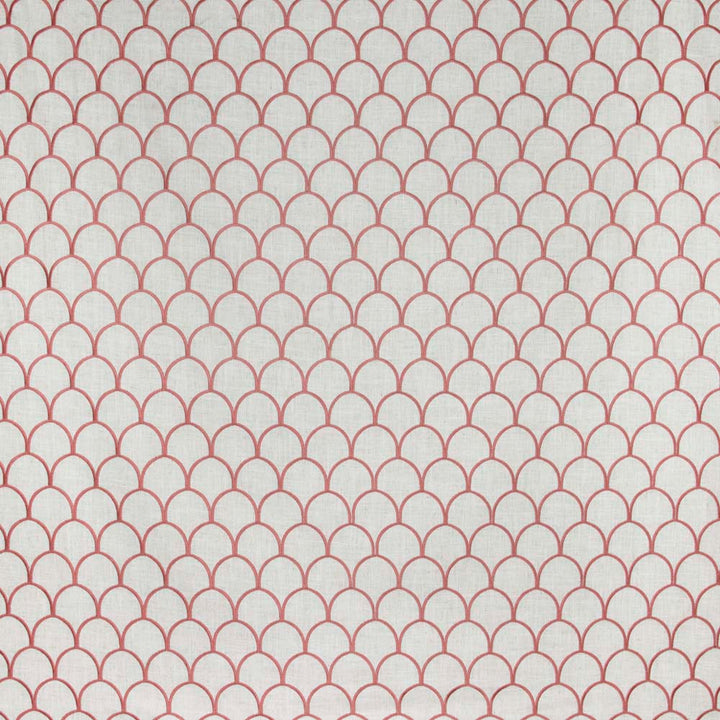 Around The Bend Coral by Carole Fabric Summer Garden 88% Polyester, 7% Rayon, 5% Linen China Passes 60,000 Double Rubs Wyzenbeek Horizontal: 275 and Vertical: 4 54 - Fabric Carolina -