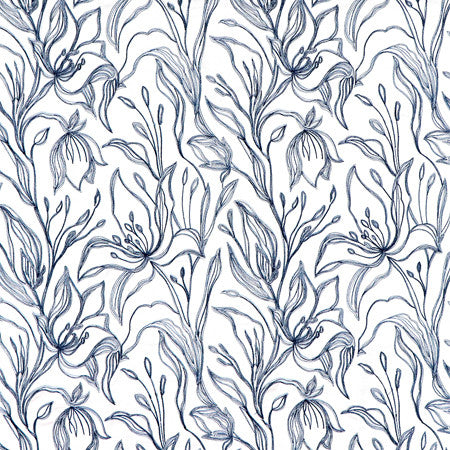 <p>Melody Navy by Carole Fabric</p><p><strong>Required Minimum Quantity Purchase: 2 yards</strong></p><p>Book: Forget Me Knot</p><p>Content: Base: 100% Cotton Embr: 75% Cotton, 25% Rayon</p><p>Origin: </p><p>Performance: N/A</p><p>Repeat: 15 1/2" V, 13 1/2" H</p><p>Width: 52*"</p>