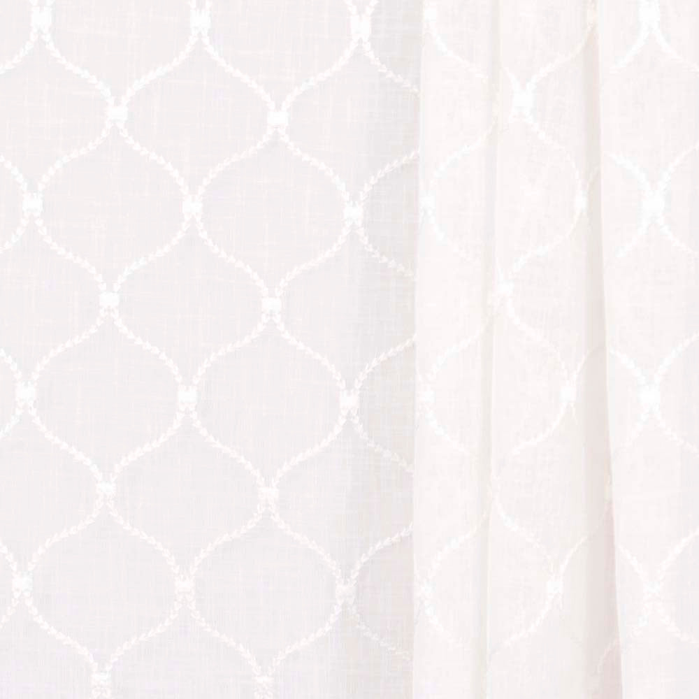Rollover Ivory by Carole Fabric Sheer Intrigue 100% Polyester India N/A Horizontal: 4 and Vertical: 4.375 51 - Fabric Carolina -