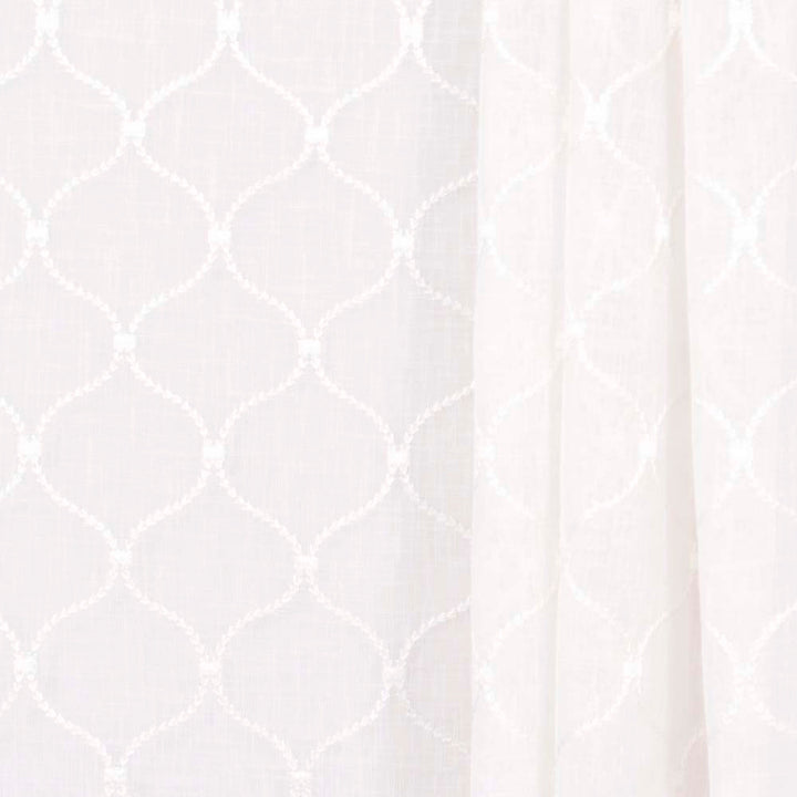 Rollover Ivory by Carole Fabric Sheer Intrigue 100% Polyester India N/A Horizontal: 4 and Vertical: 4.375 51 - Fabric Carolina -