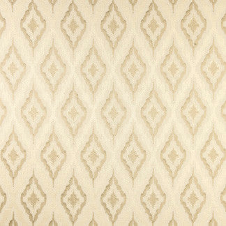 Heart Rate Ivory by Carole Designer Fabric Wanderlust 73% Polyester, 27% Cotton India Passes 30,000 Double Rubs Wyzenbeek Horizontal: 4 1/4" and Vertical: 9 1/4" V 51" - Swanky Fabrics -