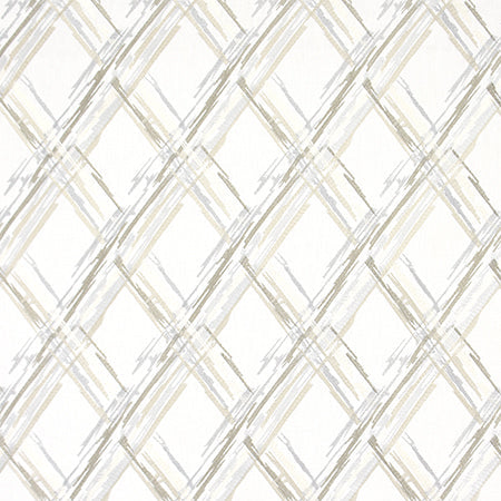 Carole Designer Fabric Broken Diamonds Natural 14 Yards