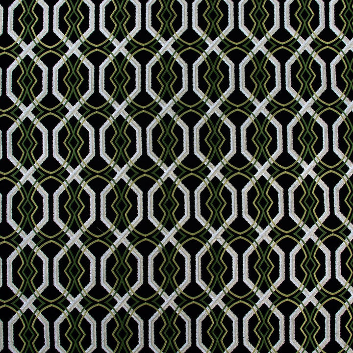 Rivers Connect Midnight by Carole Fabric Onyx & Ivory 63% Cotton, 31% Viscose, 6% Spun Polyester- Softened India N/A Horizontal: 575 and Vertical: 155 52 - Fabric Carolina -