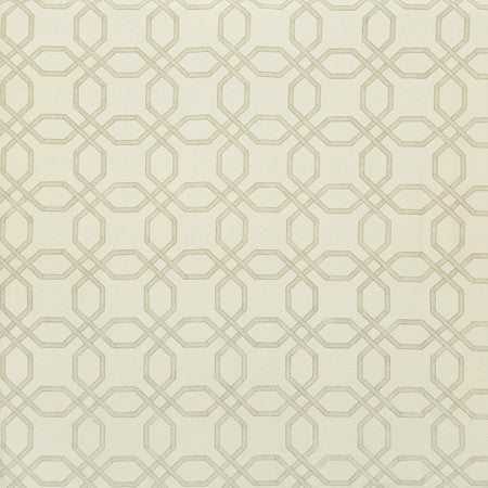 Conversation Linen by Carole Designer Fabric Neutral Ground Base: 68% Polyester, 21% Linen, 11% Cotton Embr: 60% Polyester, 25% Cotton, 15% Linen India 6 3/8" V, 6 3/4" H 51"" - Swanky Fabrics -