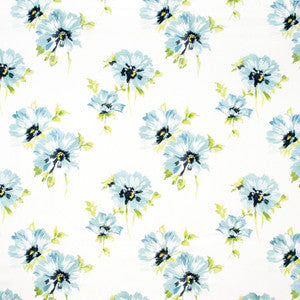 Summer Bloom Aqua by Carole Fabric