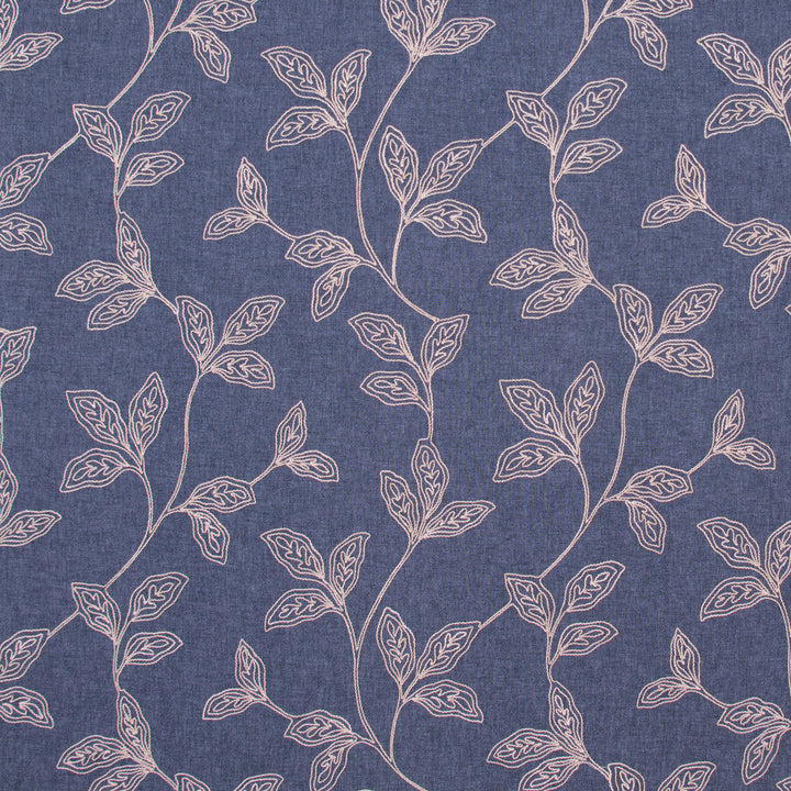 How We Dance Denim by Carole Designer Fabric Bluebird 76% Polyester, 18% Cotton, 6% Linen India N/A Horizontal: 17.25 and Vertical: 18.5 51 - Swanky Fabrics -