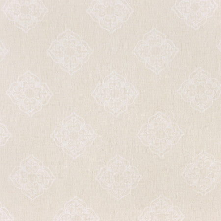 Parlor Games Off White by Carole Fabric COCONUT CREAM 95% Polyester, 5% Linen China N/A Horizontal: 11 3/4" and Vertical: 11 3/4" 54" - Fabric Carolina -