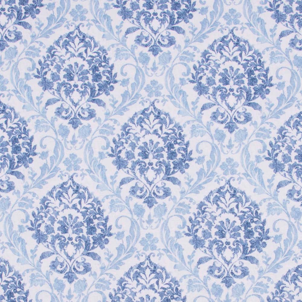 Porchester Denim by Carole Designer Fabric Red Sea 100% Polyester India 30,000 Wyzenbeek Double Rubs Horizontal: 13.5 and Vertical: 13.5 54 - Swanky Fabrics -