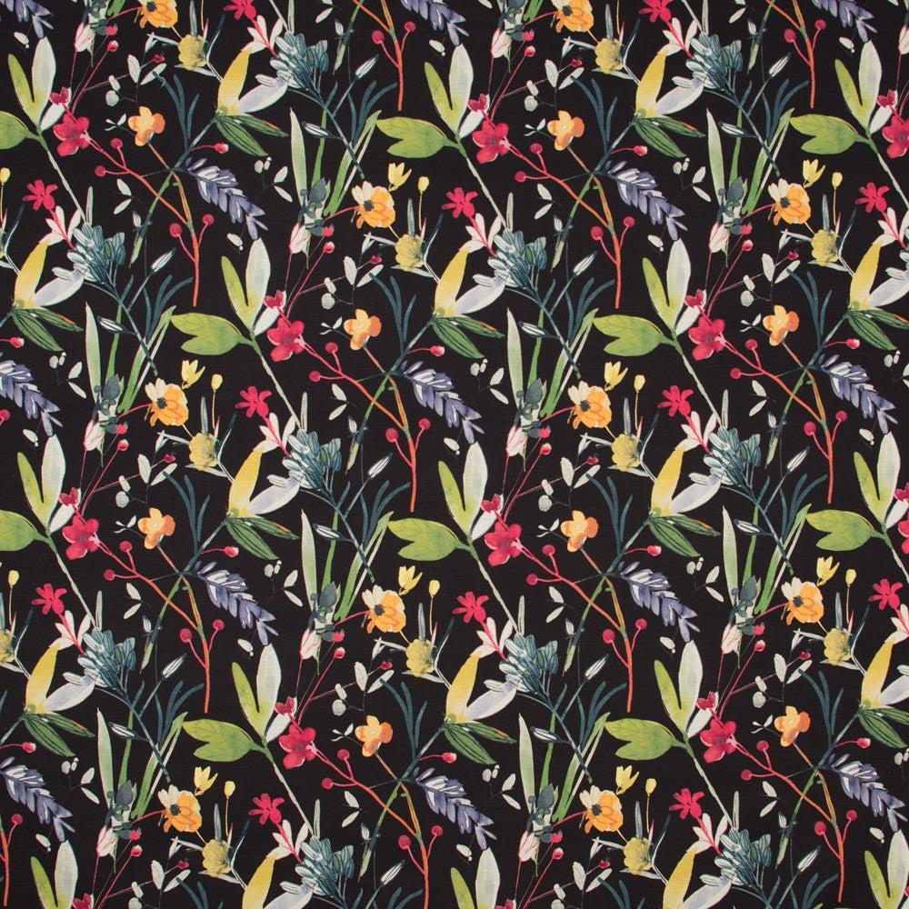 Briarcliffe Manor Noir by Carole Fabric Breathtaking 100% Cotton- Soil & Stain Repellent South Korea N/A Horizontal: 18 and Vertical: 1775 54 - Fabric Carolina -
