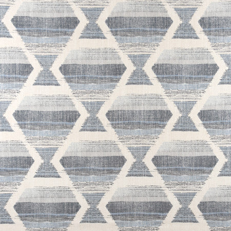 Vacation Bound Ocean by Carole Designer Fabric Well-Traveled 36% Polyester, 26% Cotton, 22% Viscose, 16% Linen China 30,000 Wyzenbeek Double Rubs </p><p>Repeat: 13 1/2" V, 13 1/2" H HD 56" - Swanky Fabrics -