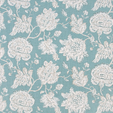 Are You Ready Cloud by Carole Designer Fabric MOUNTAIN SKY 55% Linen, 45% Rayon- Soil & Stain Repellent Finished In USA Passes 15,000 Double Rubs Wyzenbeek Horizontal: 27" D and Vertical: 18" 54" - Swanky Fabrics -