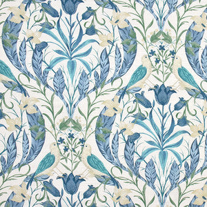 Two Birds Robins Egg by Carole Fabric