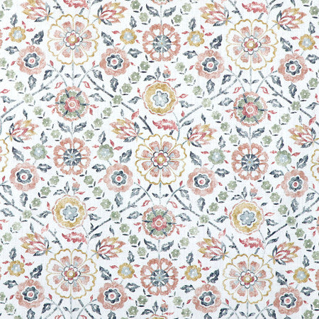 In Season Clay by Carole Fabric Sunset Serenade 100% Cotton India  17 3/4" V, 6 1/2" H HD 55""  - Fabric Carolina -