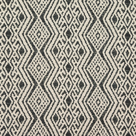Double Sided Charcoal by Carole Designer Fabric Earth & Stone 79% Cotton, 21% Polyester India 7 7/8" V, 13 3/8" H 52.75" - Swanky Fabrics -