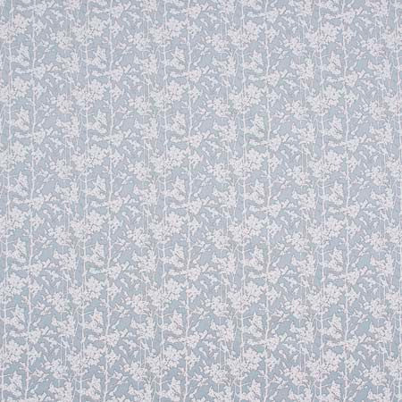 Lyrical Prose Duckegg by Carole Designer Fabric Pink Jade 100% Polyester India 5 3/4" V, 6 5/8" H 55" - Swanky Fabrics -