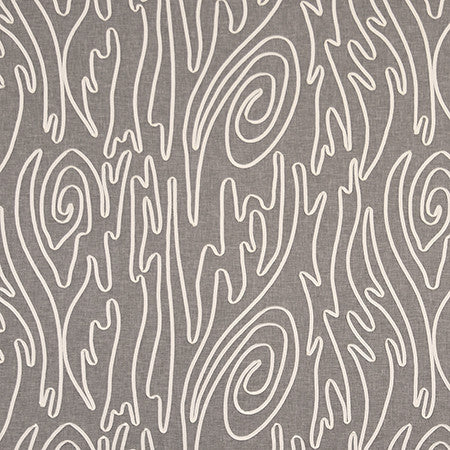 Twist About Stone by Carole Fabric Muse 65% Cotton, 35% Recycled Polyester India  18 1/4" V, 25 1/2" H 51"  - Fabric Carolina -
