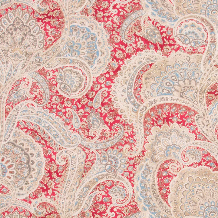 Loyal Patriot Cerise by Carole Fabric Red Sea 100% Cotton South Korea 51,000 Wyzenbeek Double Rubs Horizontal: 27 and Vertical: 25.25 54 - Fabric Carolina -