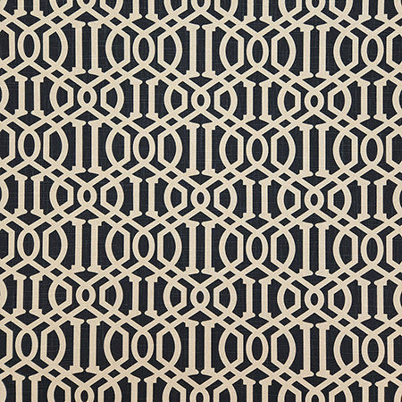 Cant Say No Black by Carole Fabric Earth & Stone 70% Cotton, 30% Linen China 15,000 WYZENBEEK DOUBLE RUBS 8" V, 4 1/2" H HD 54"  - Fabric Carolina -