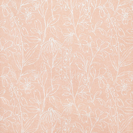 Very Nice Petal by Carole Designer Fabric Oasis Base: 52% Cotton, 48% Polyester Embr: 100% Cotton India 18 7/8" V, 25 5/8" H 51" - Swanky Fabrics -